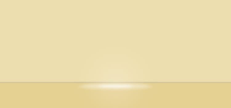 Blank Vanilla Custard color abstract with empty product display platform, modern studio, wall scene fashion, stage podium floor and colorful presentation simple art spotlight summer banner. 3D rendering.