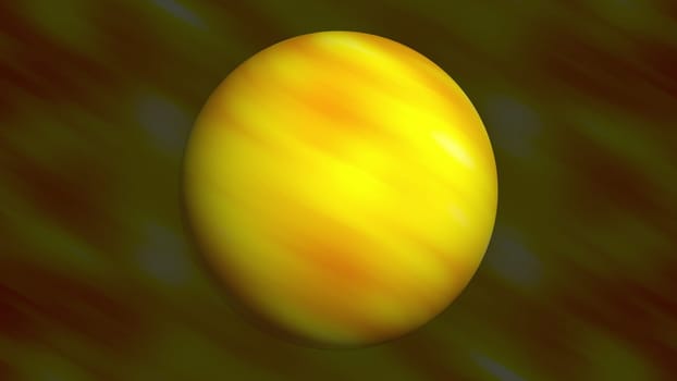 Sphere gold. Computer generated 3d render