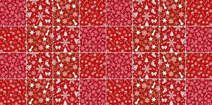 Illustration of a red Christmas background