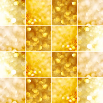 Illustration of Christmas glowing gold background