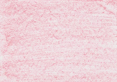 Textur aus Wachsmalkreide in rosa Farbe auf einem weißen Blatt Papier