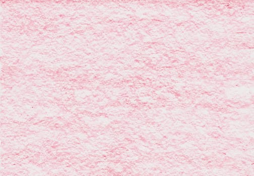 Textur aus Wachsmalkreide in rosa Farbe auf einem weißen Blatt Papier
