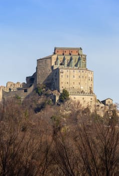 St Michael Abbey - Sacra di San Michele - Italy. Monastic mediaeval building.