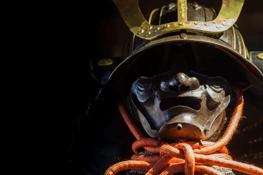 Traditional samurai Japanese armour - antique protection for fighter in Japan