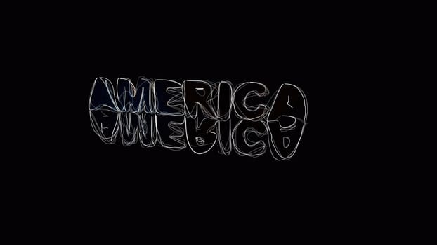 America text hand draw digital art,America text hand draw digital art
