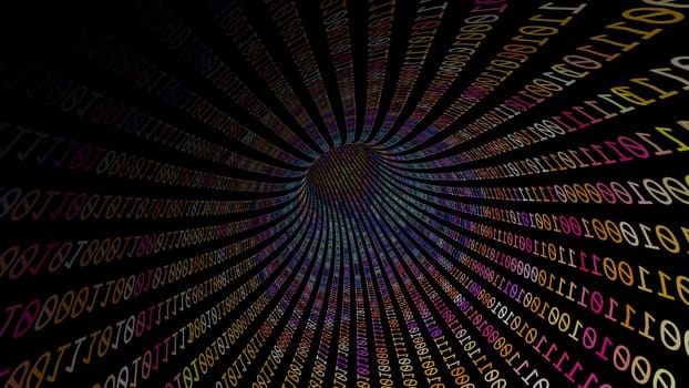Driving Through Binary Data Tunnel ,Driving Through Binary Data Tunnel