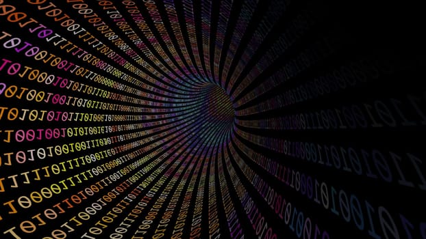 Driving Through Binary Data Tunnel ,Driving Through Binary Data Tunnel
