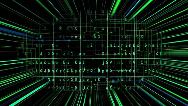 Code data with light rays concept,Code data with light rays concept