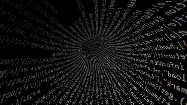 Driving Through Code Data Tunnel ,Driving Through Code Data Tunnel