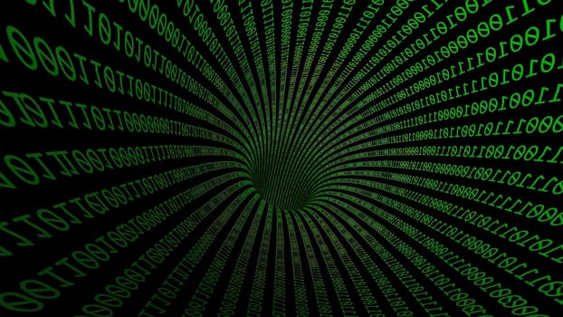 Driving Through Binary Data Tunnel ,Driving Through Binary Data Tunnel
