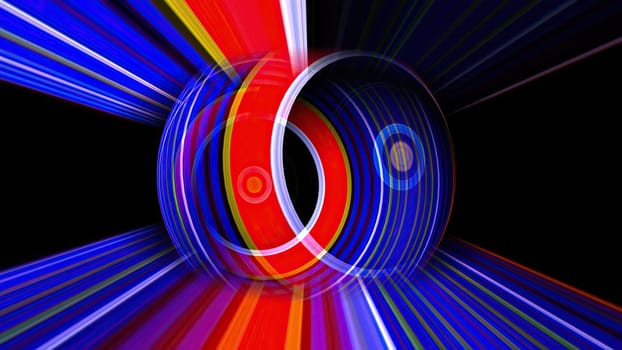 Colorful sphere with light rays ,Colorful sphere with light rays