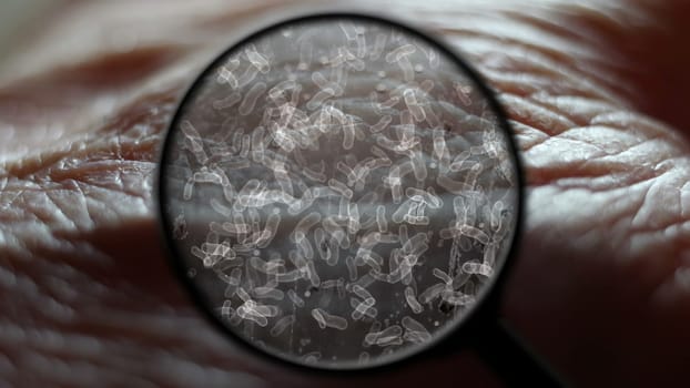 Searching for bacteria on human skin,Searching for bacteria on human skin