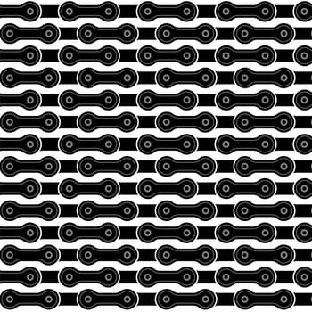 Set of Bicycle Chain on White Background. Sport Texture.