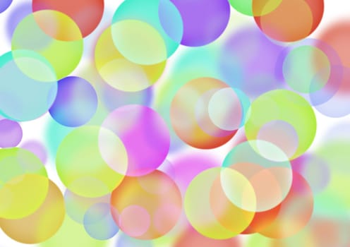 Abstract blurry bokeh background in yellow, green and brown