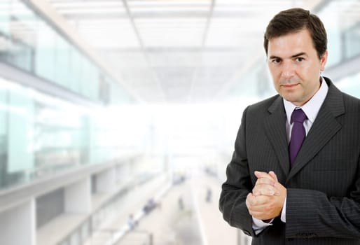 young business man portrait at the office