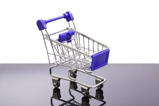 shopping cart isolated on white background