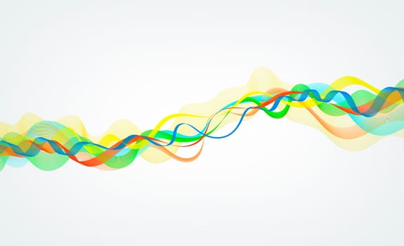 wave lines vibrating music oscillation