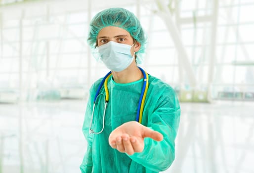 young male doctor at the hospital