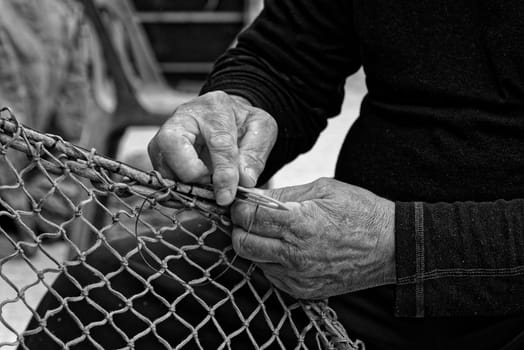Fisherman's hands