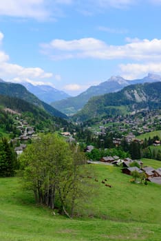 mountain scenery in the French Alps
