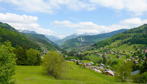 mountain scenery in the French Alps