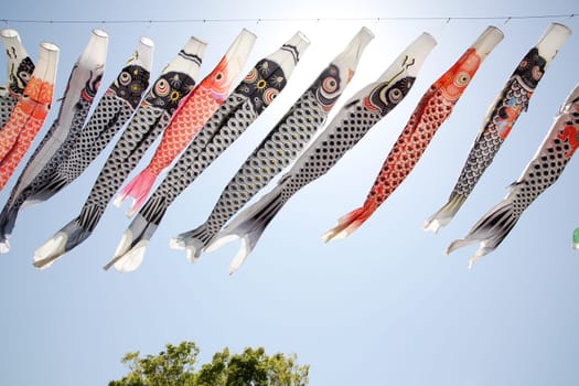 Japanese carp streamer decoration