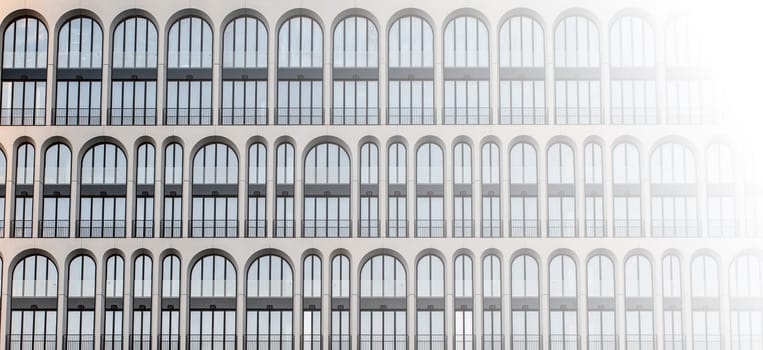 The windows in an apartment building as a texture