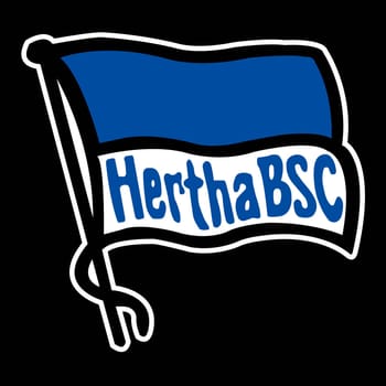 Frankfurt am Main, Germany - 10.23.2022 Logo of German football club Hertha. Vector image