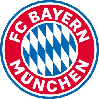 German football club logo. Translation Bayern Munich. Sports concept.