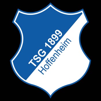 Frankfurt am Main, Germany - 10.23.2022 Logo of the German football club Hoffenheim. Vector image