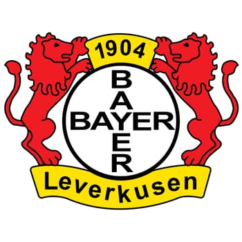 Frankfurt am Main, Germany - 10.23.2022 Logo of German football club Bayer 04. Vector image