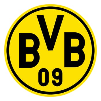 Frankfurt am Main, Germany - 10.23.2022 Logo of German football club Borussia Dortmund. Vector image