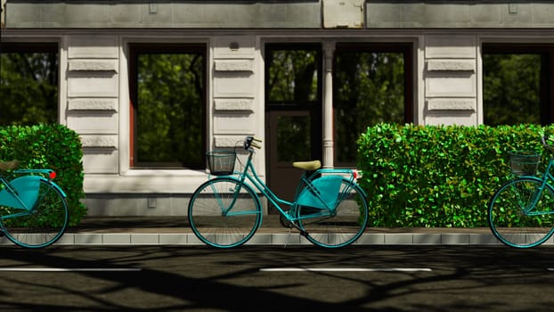 3D illustration Background for advertising and wallpaper in festival and Car Free Day scene. 3D rendering in decorative concept.