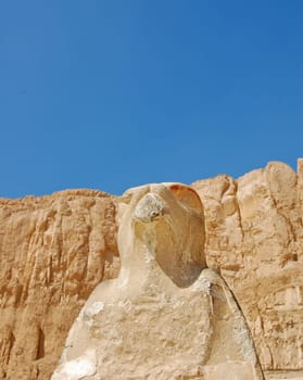 Guardian of the Upper Terrace in Hatshepsut temple at Deir-el-Bahri, Egypt