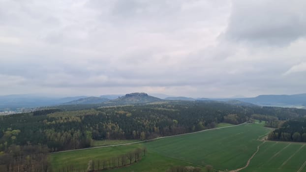 Bastei in the Elbe Sandstone Mountains Saxony Germany.