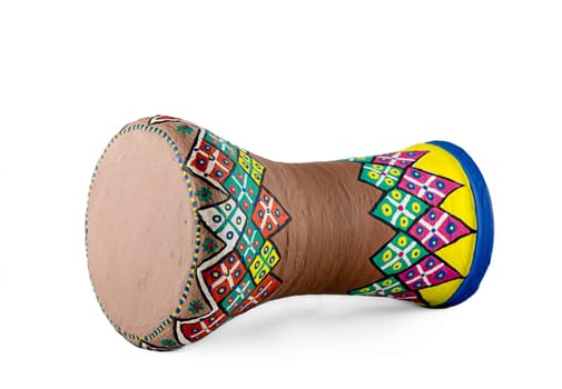 The goblet drum (also chalice drum, tarabuka, darbuka, debuka, doumbek, dumbec, dumbeg, dumbelek, toumperleki, or tablah, is a single head membranophone with a goblet shaped body used mostly in the Middle East, North Africa, South Asia, and Eastern Europe