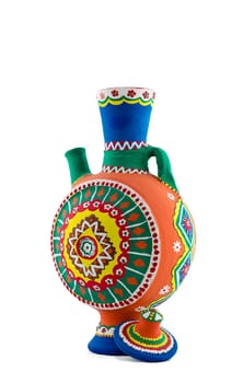 An Egyptian pottery vessel made of clay, one of the oldest habits of the Ancient Egyptians