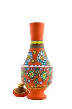 An Egyptian pottery vessel made of clay, one of the oldest habits of the Ancient Egyptians