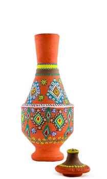 An Egyptian pottery vessel made of clay, one of the oldest habits of the Ancient Egyptians