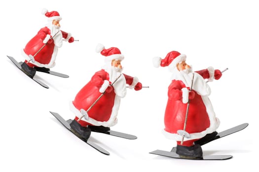 Sking Santa Figures