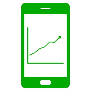 Chart and smartphone