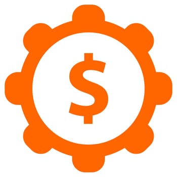 Dollar and wheel