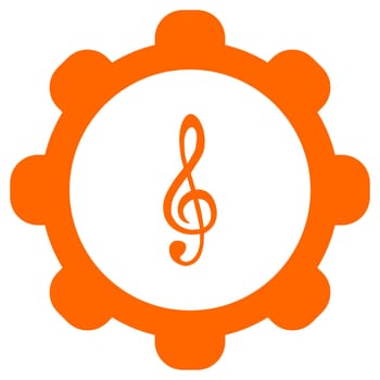 Violin clef and wheel
