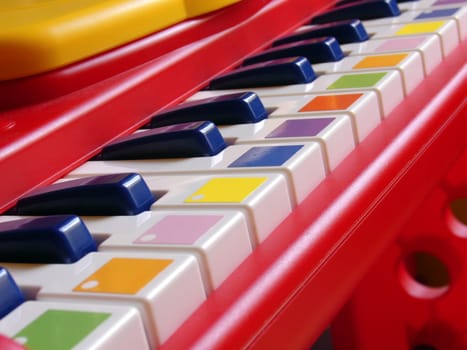 Plastic children's keyboard