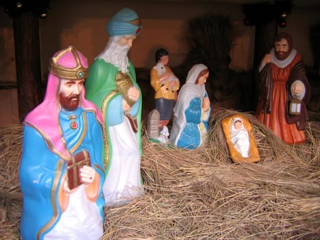 Decoration of nativity scene