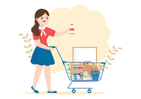 Art Shop with Painting Supplies Store Accessories and Tools for Drawing, Artists and Designers on Flat Cartoon Hand Drawn Template Illustration