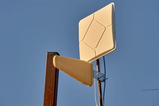 antenna for amplifying gsm signal reception. High quality photo