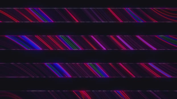 Glowing stripes. Computer generated 3d render