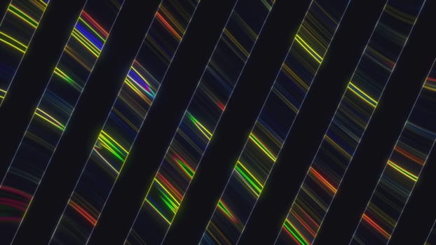 Glowing stripes. Computer generated 3d render
