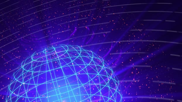Digital world map. Computer generated 3d render